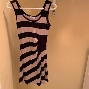 Calvin Klein Soft Striped Sleeveless Dress